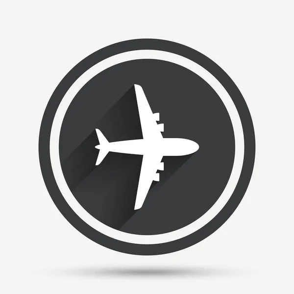 Botão plano do avião — Vetor de Stock