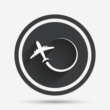 uçak işareti simgesi. 