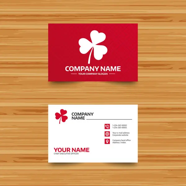 Business card template — Stock Vector