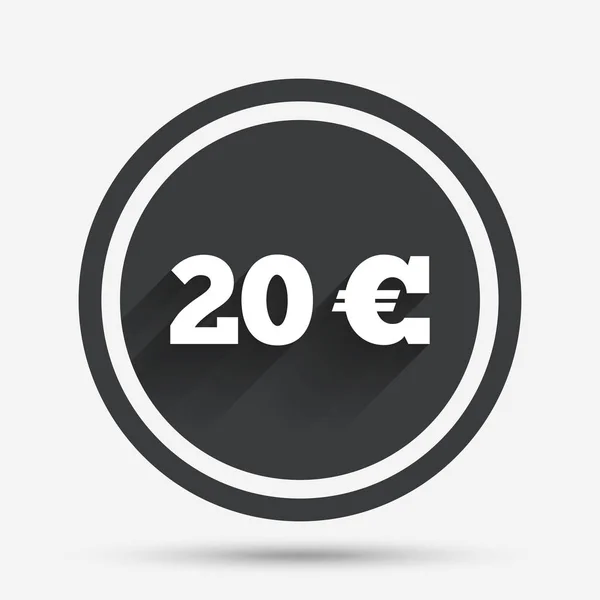 Euro sign icon. — Stock Vector