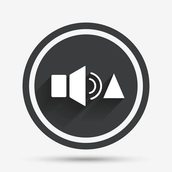 Altavoz volumen más alto signo icono — Vector de stock