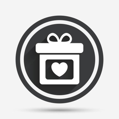 hediye kutusu işareti simgesi.