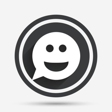 Gülümsemek yüz işareti simgesi.