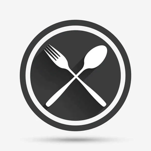 Comer icono signo — Vector de stock