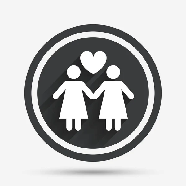 Couple sign icon. — Stock Vector