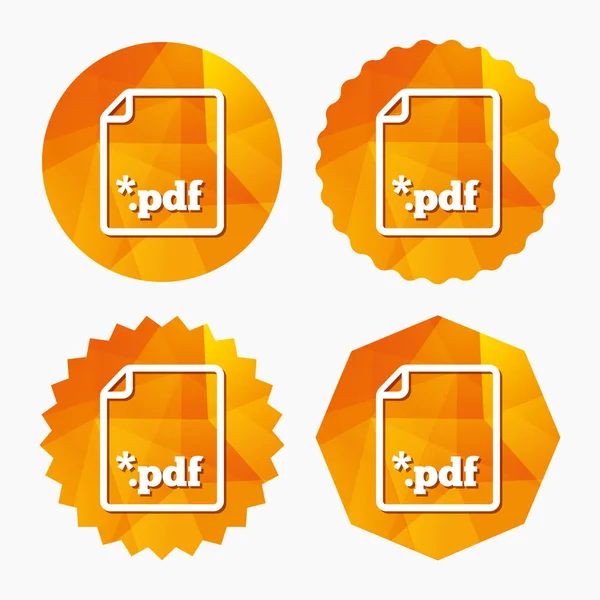 Icon für PDF-Datei. — Stockvektor