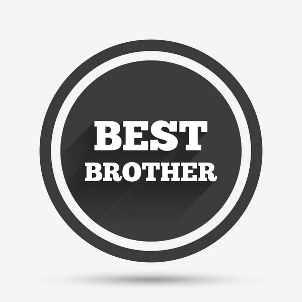 Best brother sign icon. — Stock Vector