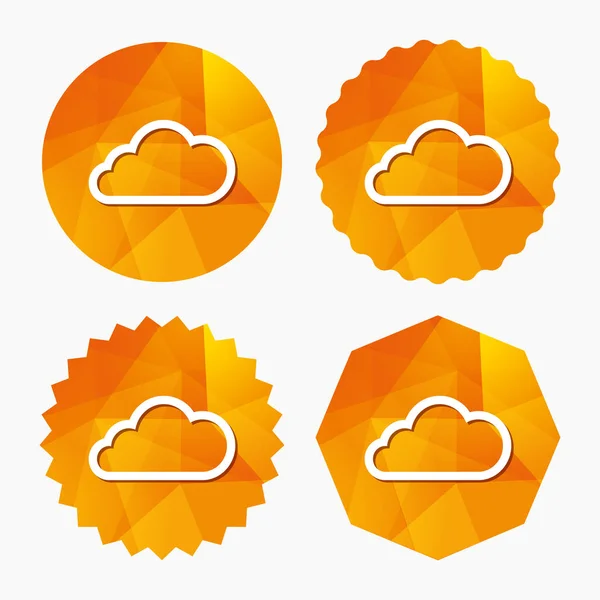 Cloud sign icon. — Stock Vector