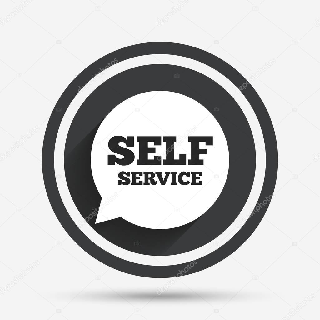  Self Service Icon Stock Vector Blankstock 128931436