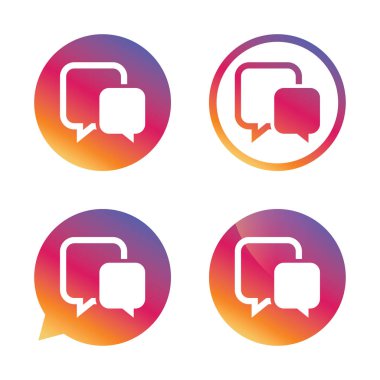 sohbet işareti simgesi. 