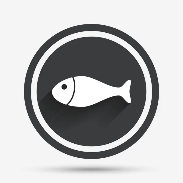 Fish sign icon. — Stock Vector