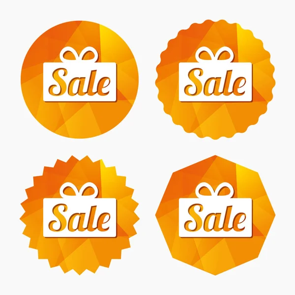 Sale gift sign icon. — Stock Vector