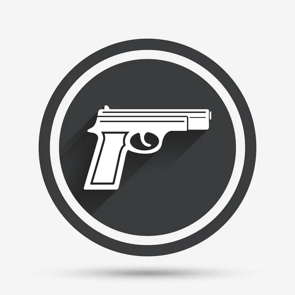 Gun sign icon. — Stock Vector