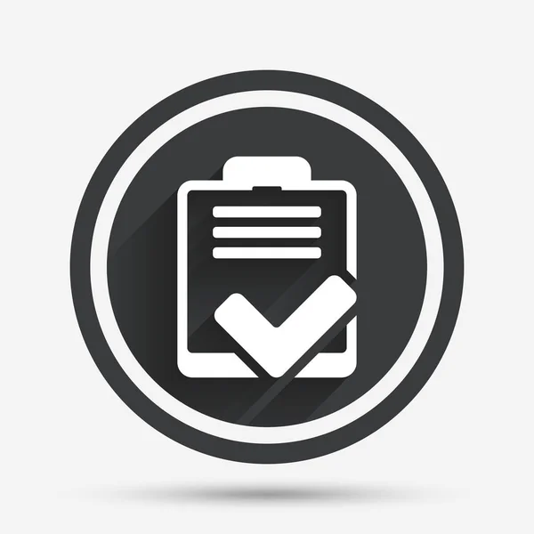 Checklist sign icon — Stock Vector