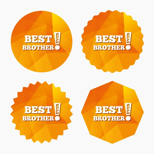 Best brother ever sign icon. — Stock Vector