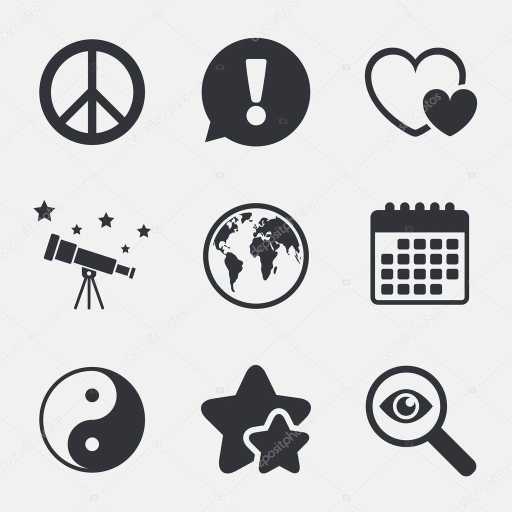 World globe icons