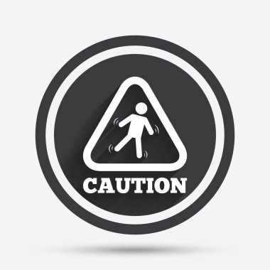 Uyarı ıslak zemin simgesi. 