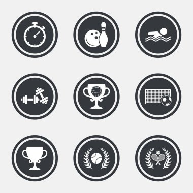 Spor oyunları Icons set