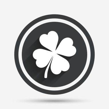 yonca dört yaprak işareti ile. 