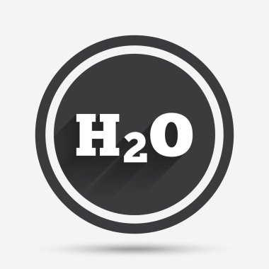 H2O Su formül işareti simgesi.