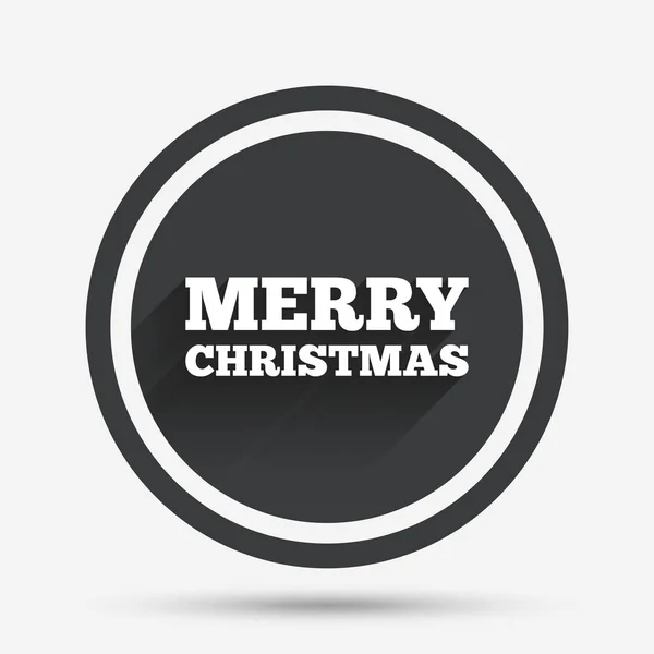 Merry christmas teken tekstpictogram. — Stockvector