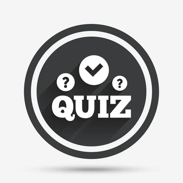 Quiz ikona znak. — Wektor stockowy