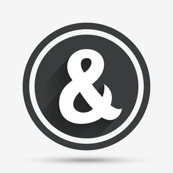 Ampersand segno icona . — Vettoriale Stock