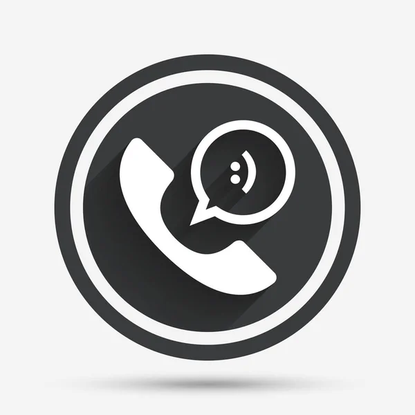 Teléfono signo icono — Vector de stock