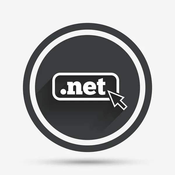 Ícone de sinal NET de domínio . —  Vetores de Stock