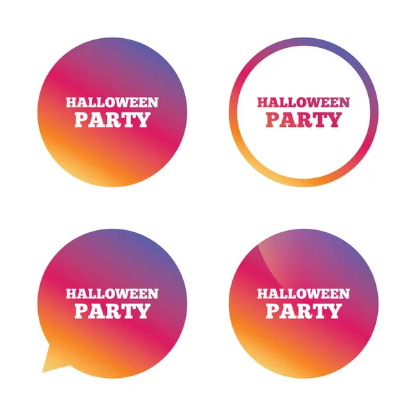 Halloween party symbol. — Stock Vector