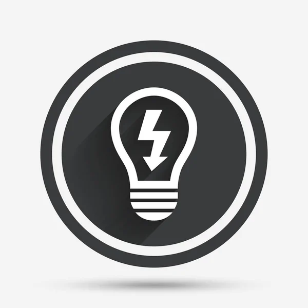 Icono de signo de lámpara luz — Vector de stock