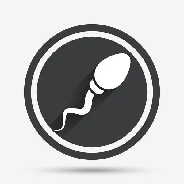 Sperm flat style icon — Stock Vector