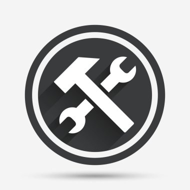 Onarım aracı işareti simgesi. 