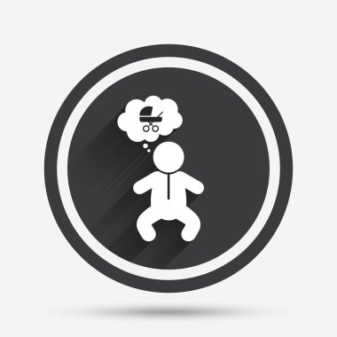 Bebek Bebek işareti simgesi. 