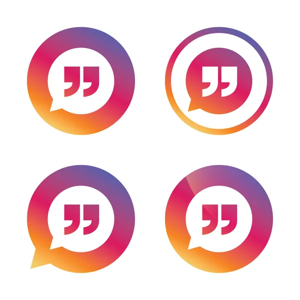 Quote sign icon. — Stock Vector