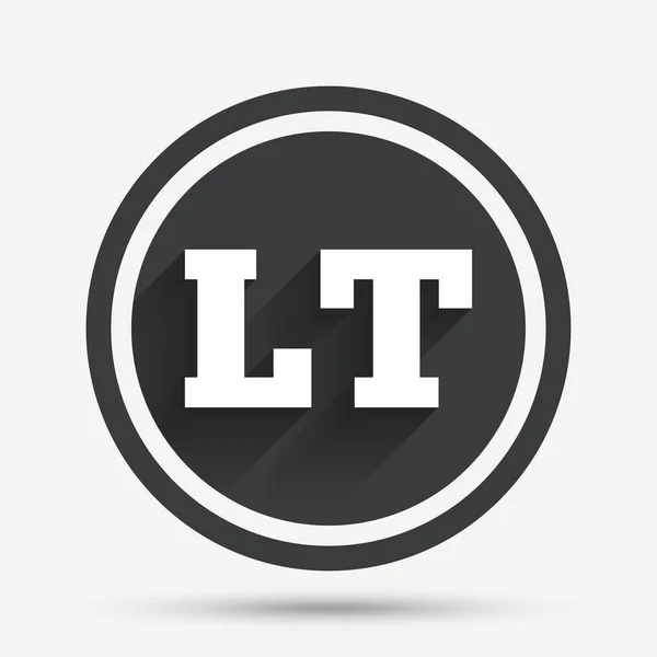 Icono del idioma lituano — Vector de stock