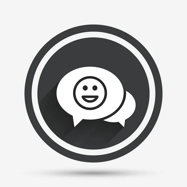 Chat Smile icon. — Stock Vector