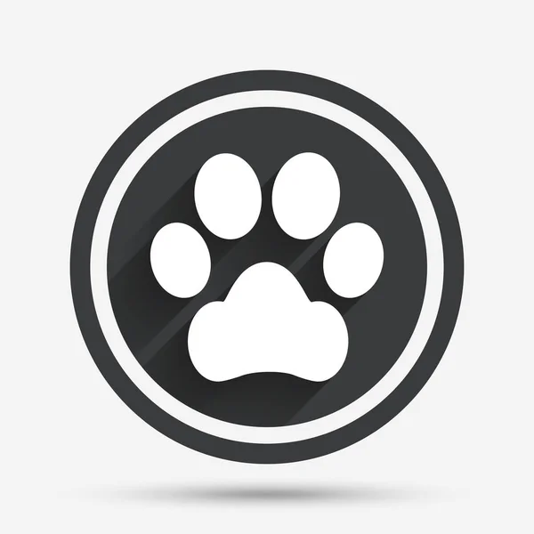 Paw sign icon — Stock Vector
