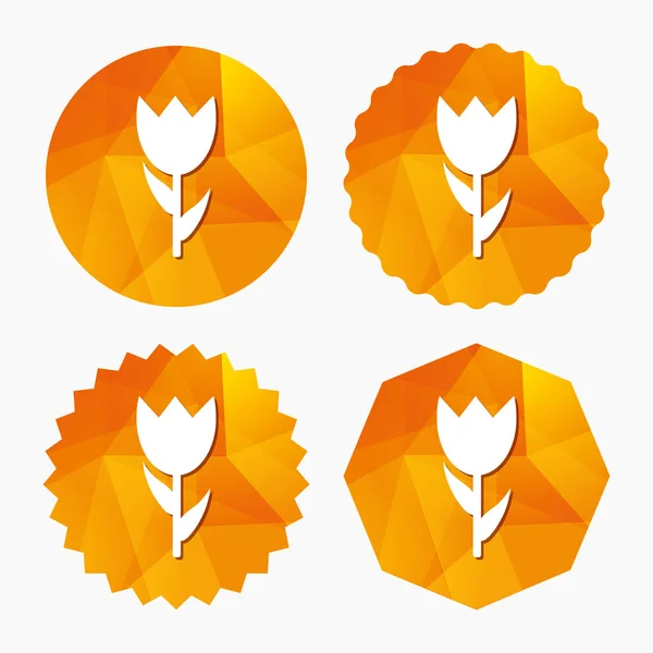 Signo de flor icono . — Vector de stock