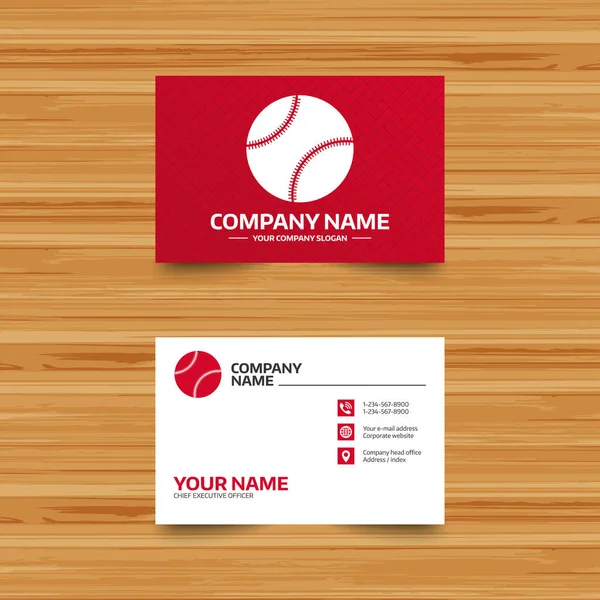 Business card template — Stock Vector