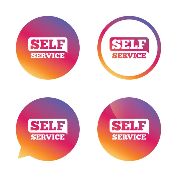 Self Servis Icons set — Stok Vektör