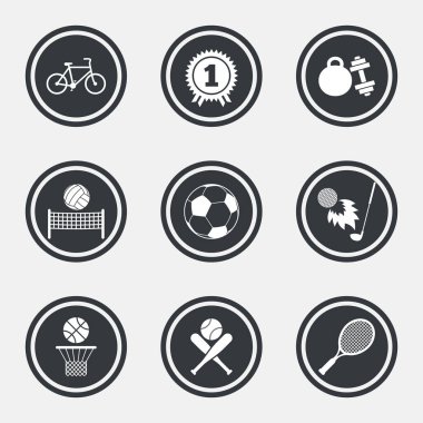 Spor oyunları Icons set