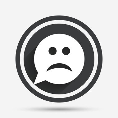 Üzgün yüz işareti simgesi. 