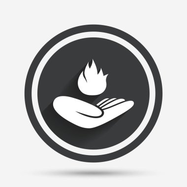 Yangın işareti simgesi karşı sigorta