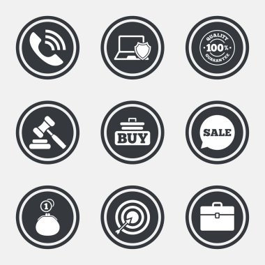 Online alışveriş, e-ticaret ve iş simgeleri