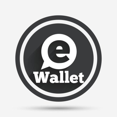 Ewallet işareti simgesi. 