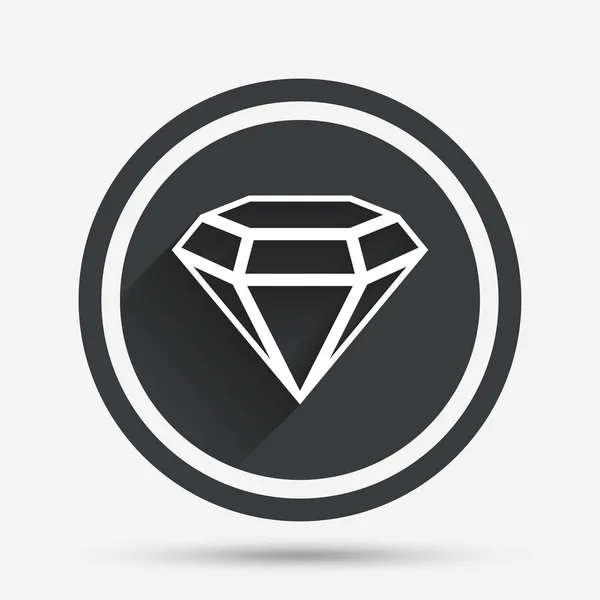 Icona segno di diamante — Vettoriale Stock