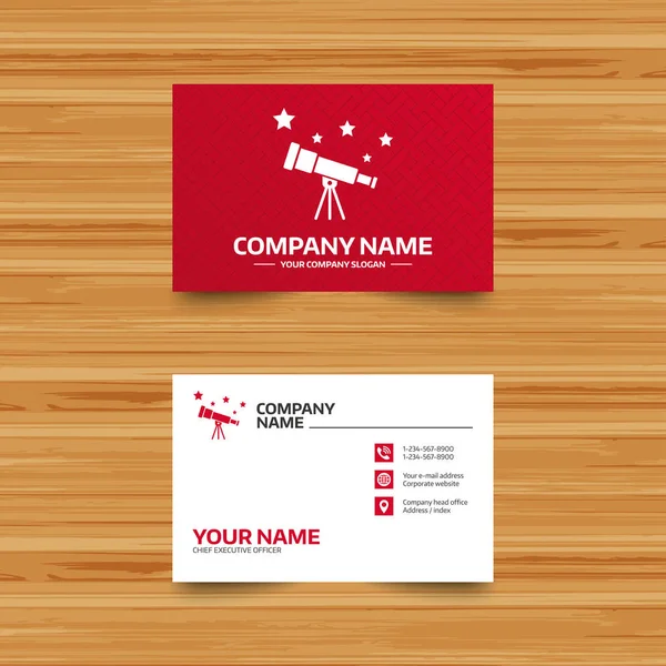 Business card template — Stock Vector