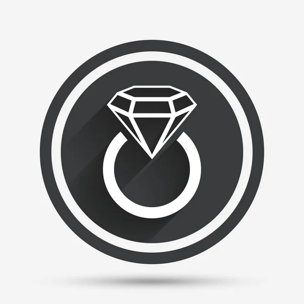 Smycken tecken ikonen. — Stock vektor