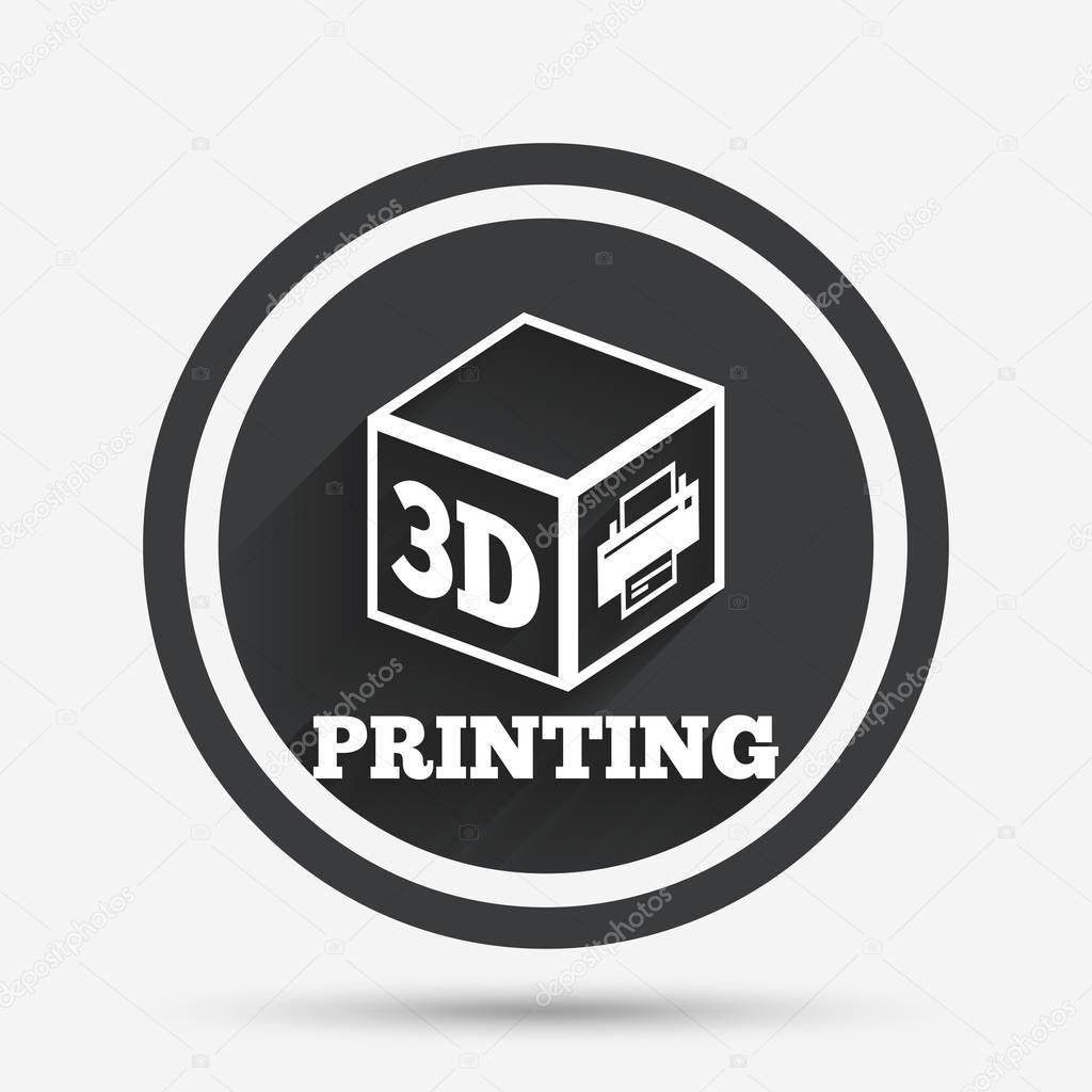 3D Print sign icon